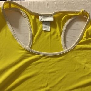 Neon yellow workout shirt